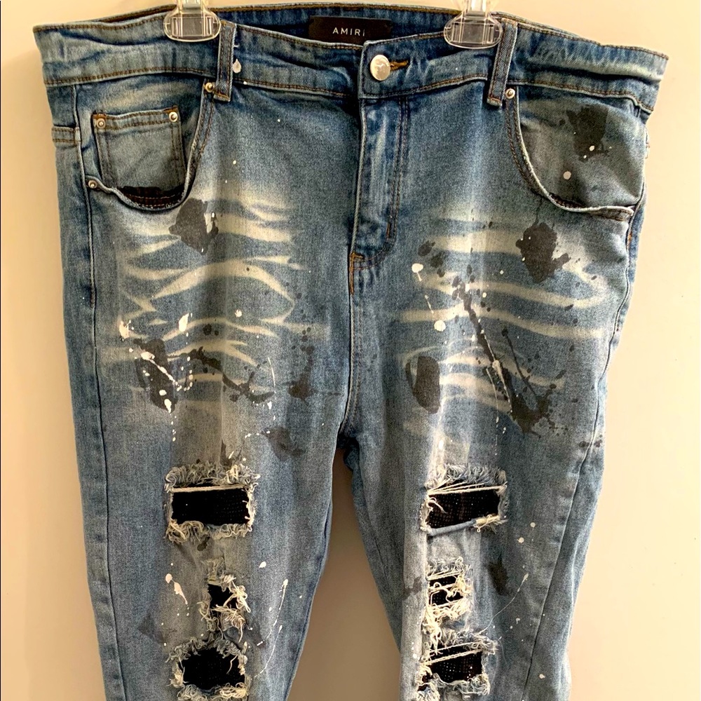 AMIRI Distressed Skinny Jeans